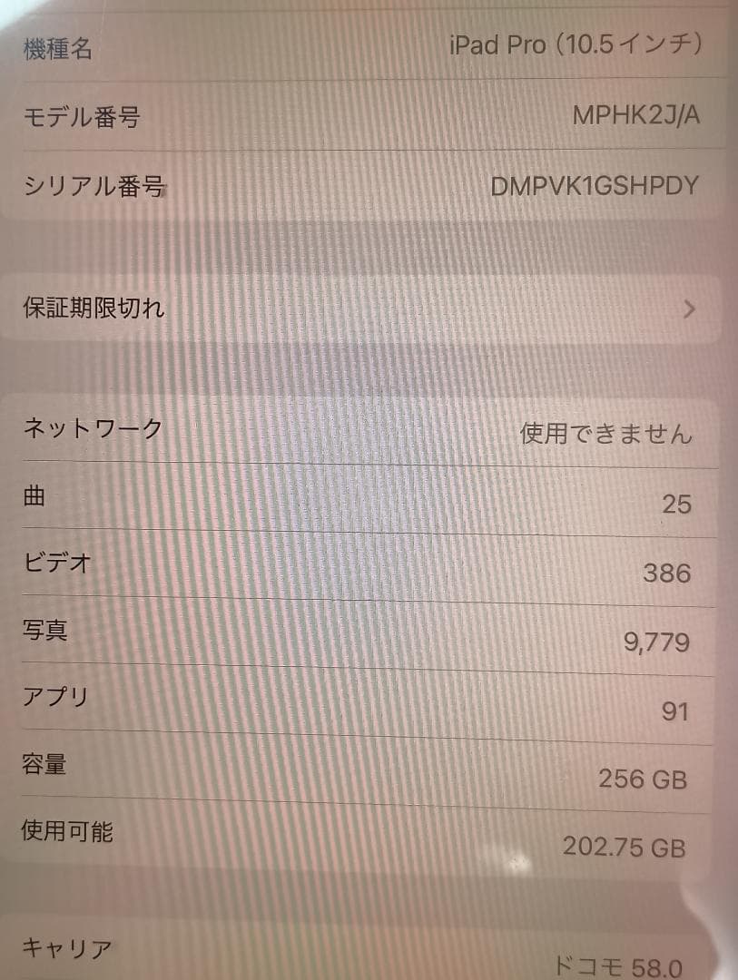 iPad Pro Wi-Fi + Cellular 256GB ローズゴールド