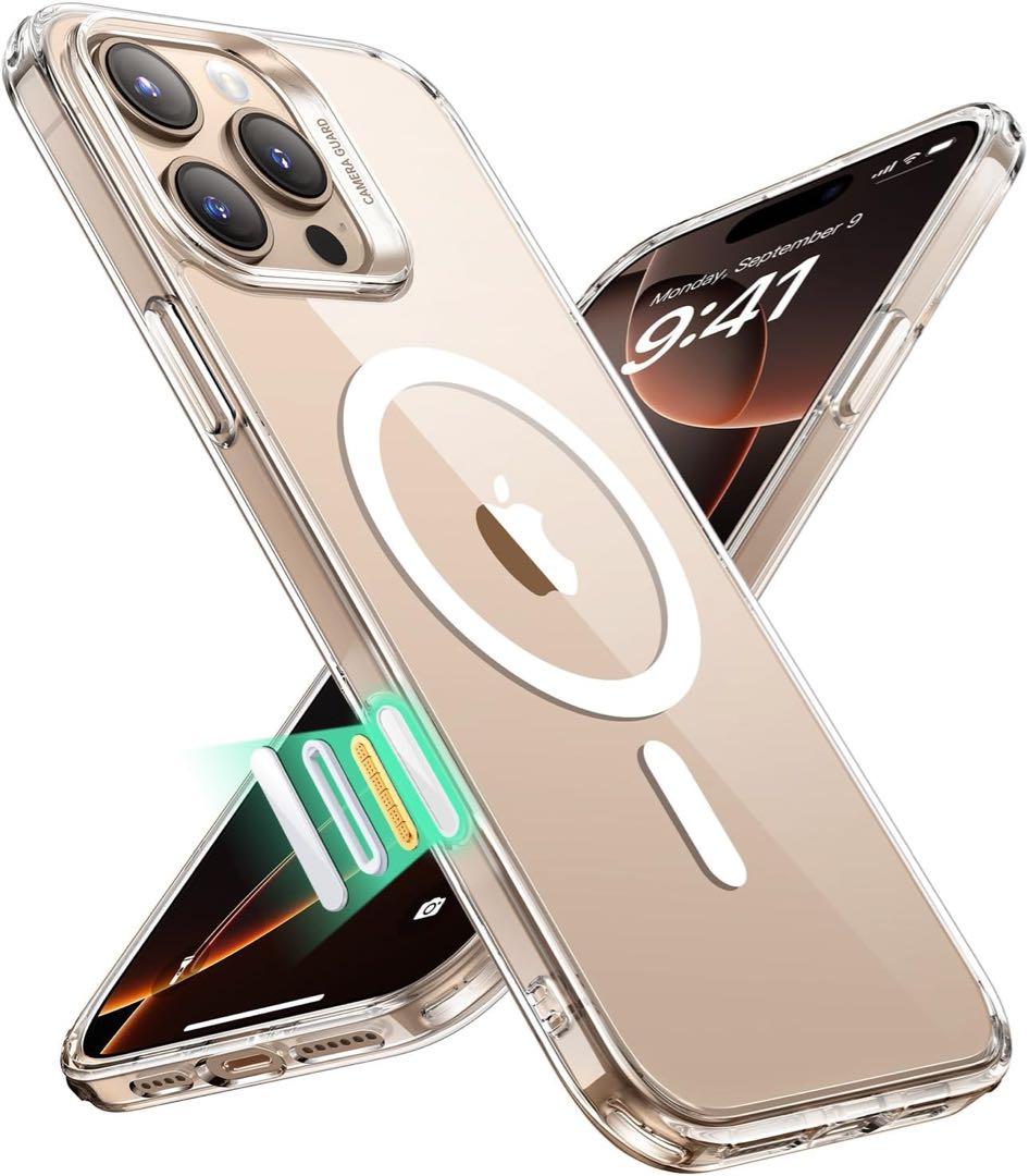 iPhone 16 Pro ケース MagSafe対応 クリア 耐黄変 耐衝撃