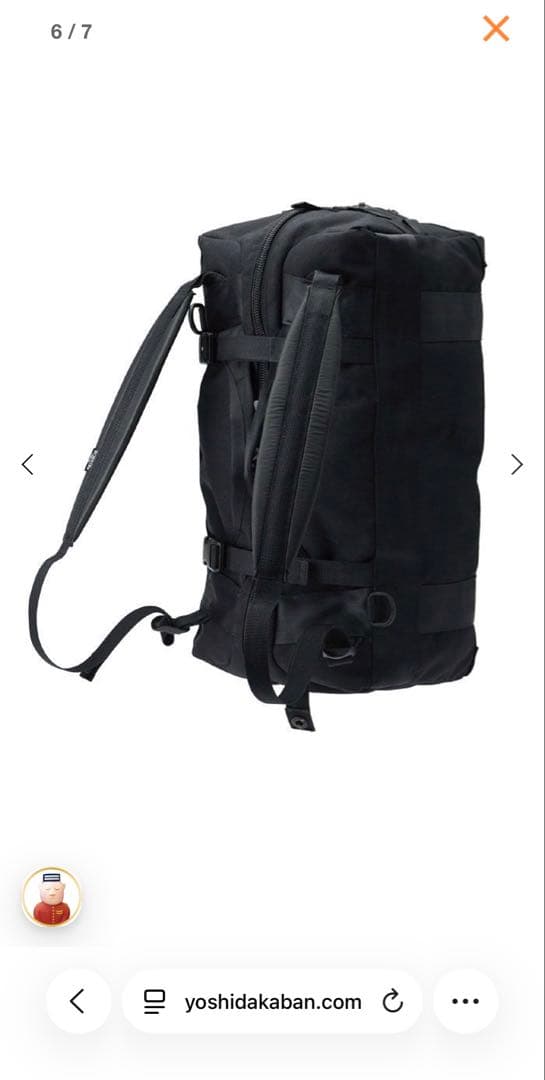 【美品】ポーター ブースパック3WAYダッフルバッグ(S)