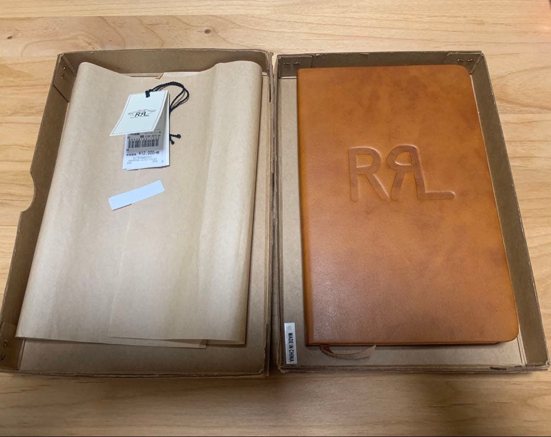 RRL ダブルアールエル　レザーノート　新品未使用　箱・タグ付き　ラルフローレン