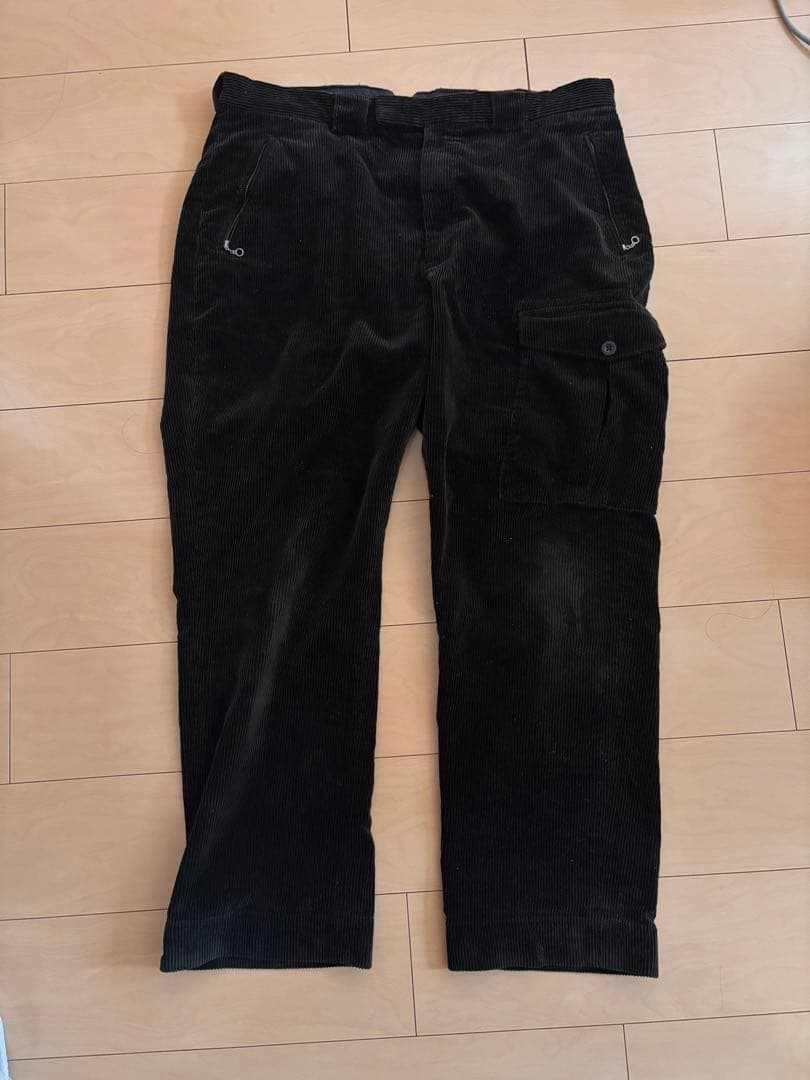 希少 ジップポケット ラルフローレン 太畝コーデュロイ カーゴパンツ