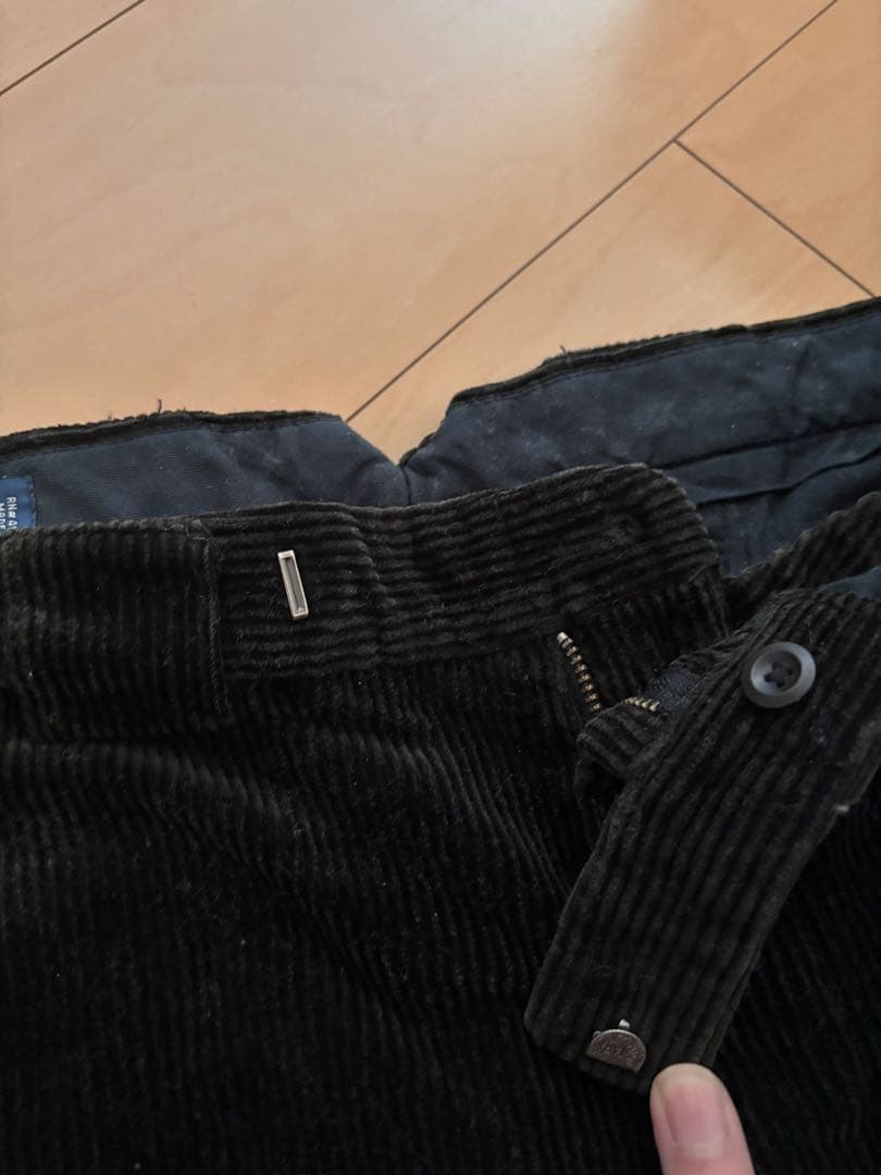 希少 ジップポケット ラルフローレン 太畝コーデュロイ カーゴパンツ