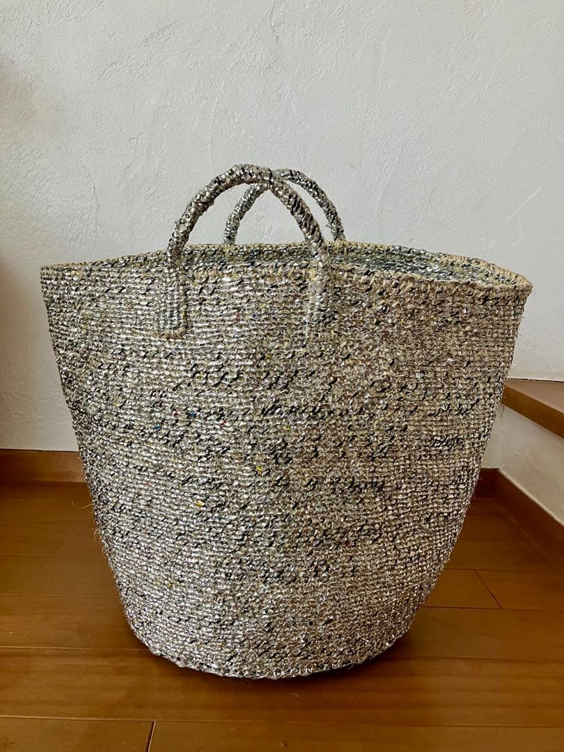 RECTANGLE シルバーバスケット ビッグトート
