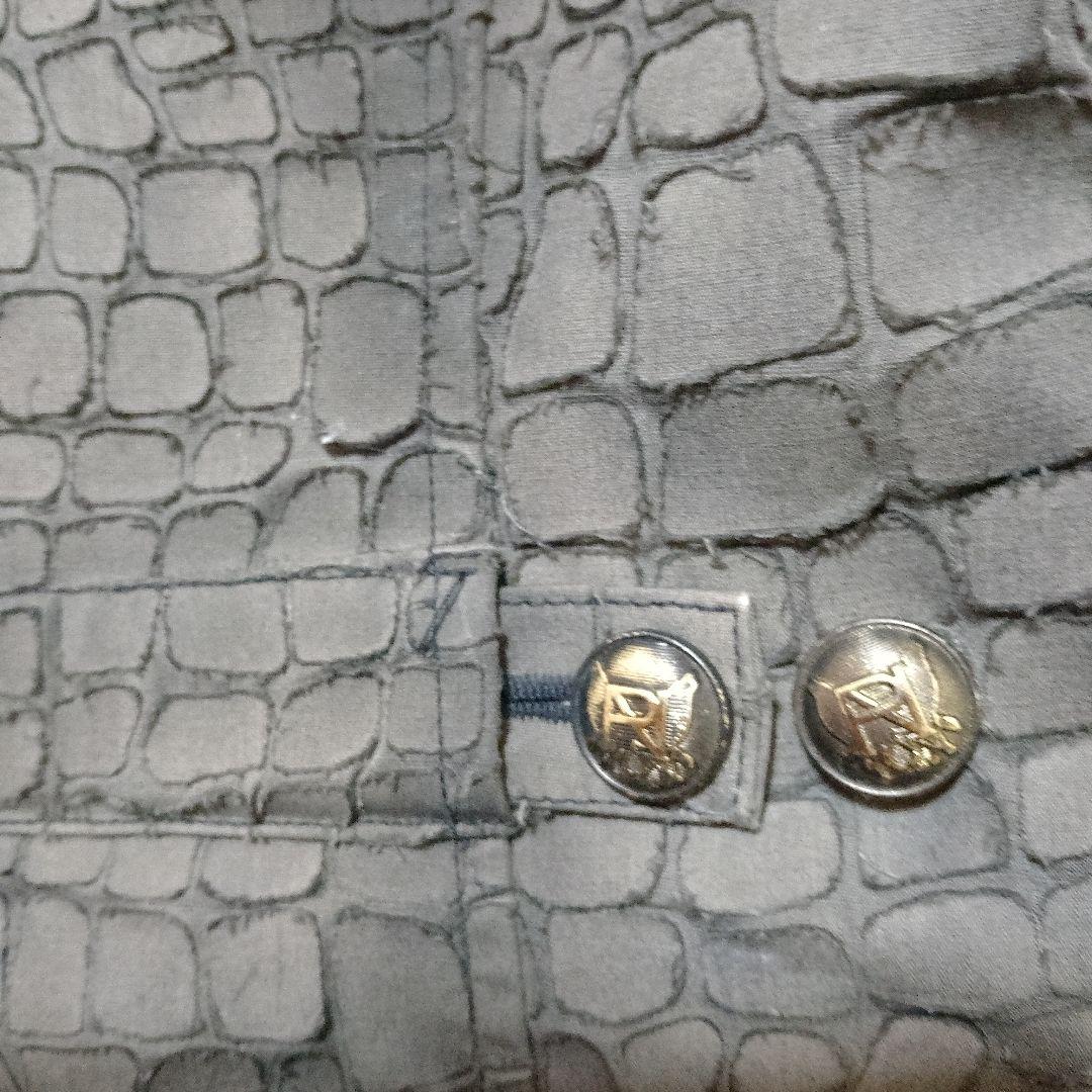 Roen クロコ型押し ミリタリージャケット 部分パイソン ディアスキン 46