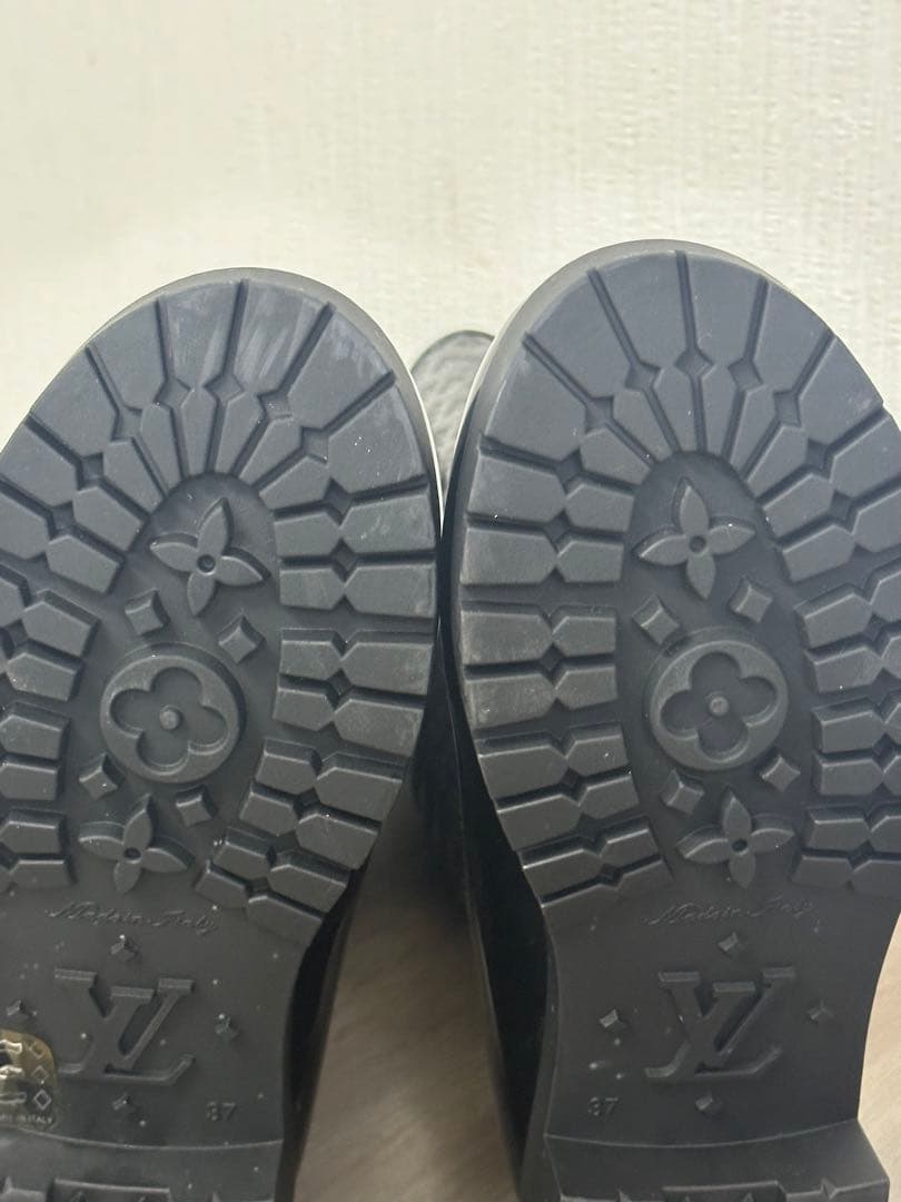 美品！Louis Vuitton ブラック ラバーブーツ　レインブーツ