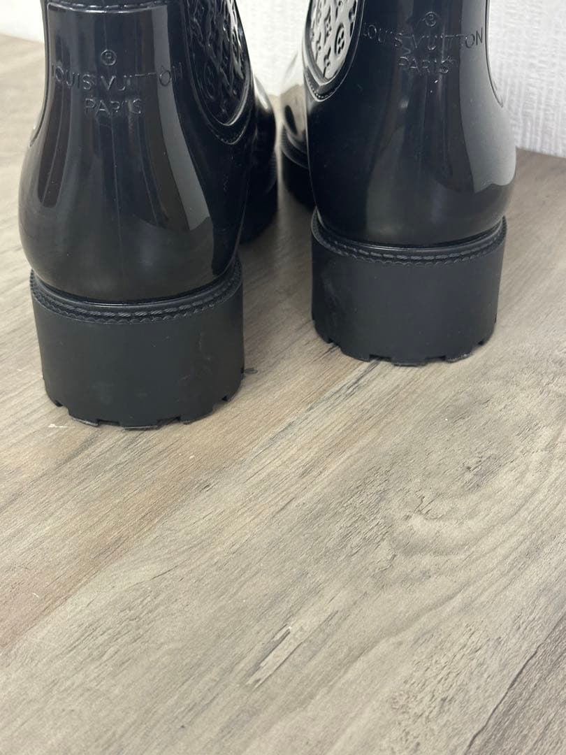 美品！Louis Vuitton ブラック ラバーブーツ　レインブーツ