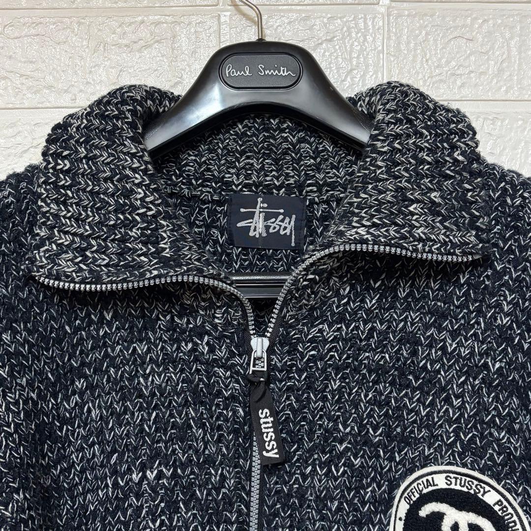 美品 STUSSY 90sオールドヴィンテージストゥーシーボカシニット