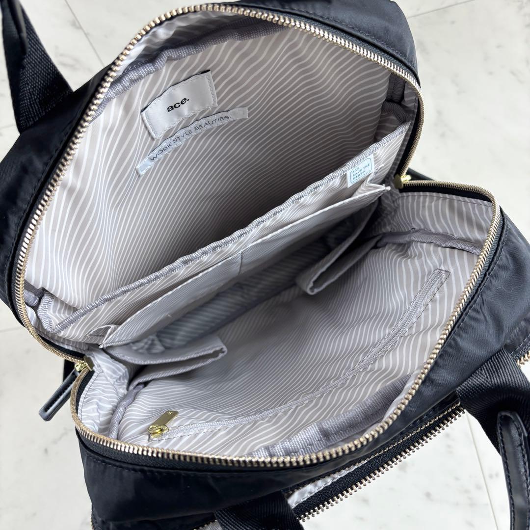 【極美品】ace. フィッテム ビジネスリュック A4/PC収納 68681