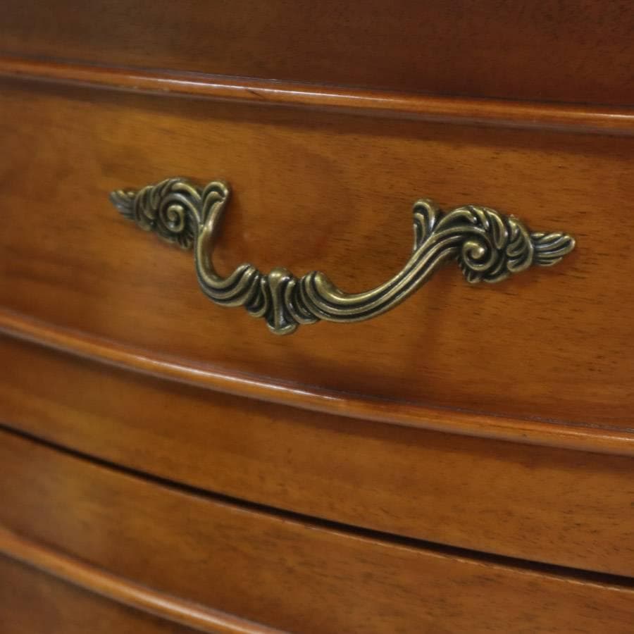 値下アンティーク調 猫脚 サイドチェスト 5段 電話台 FAX台