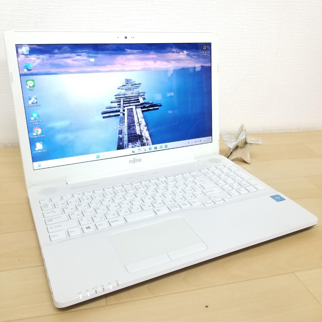 期間限定 新品SSD Win11 DVD再生可 ノートPC 富士通 (E1686