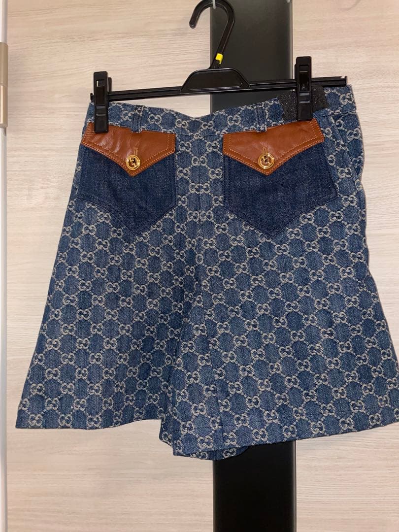 Gucci エコウォッシュド オーガニックデニム ショートパンツ