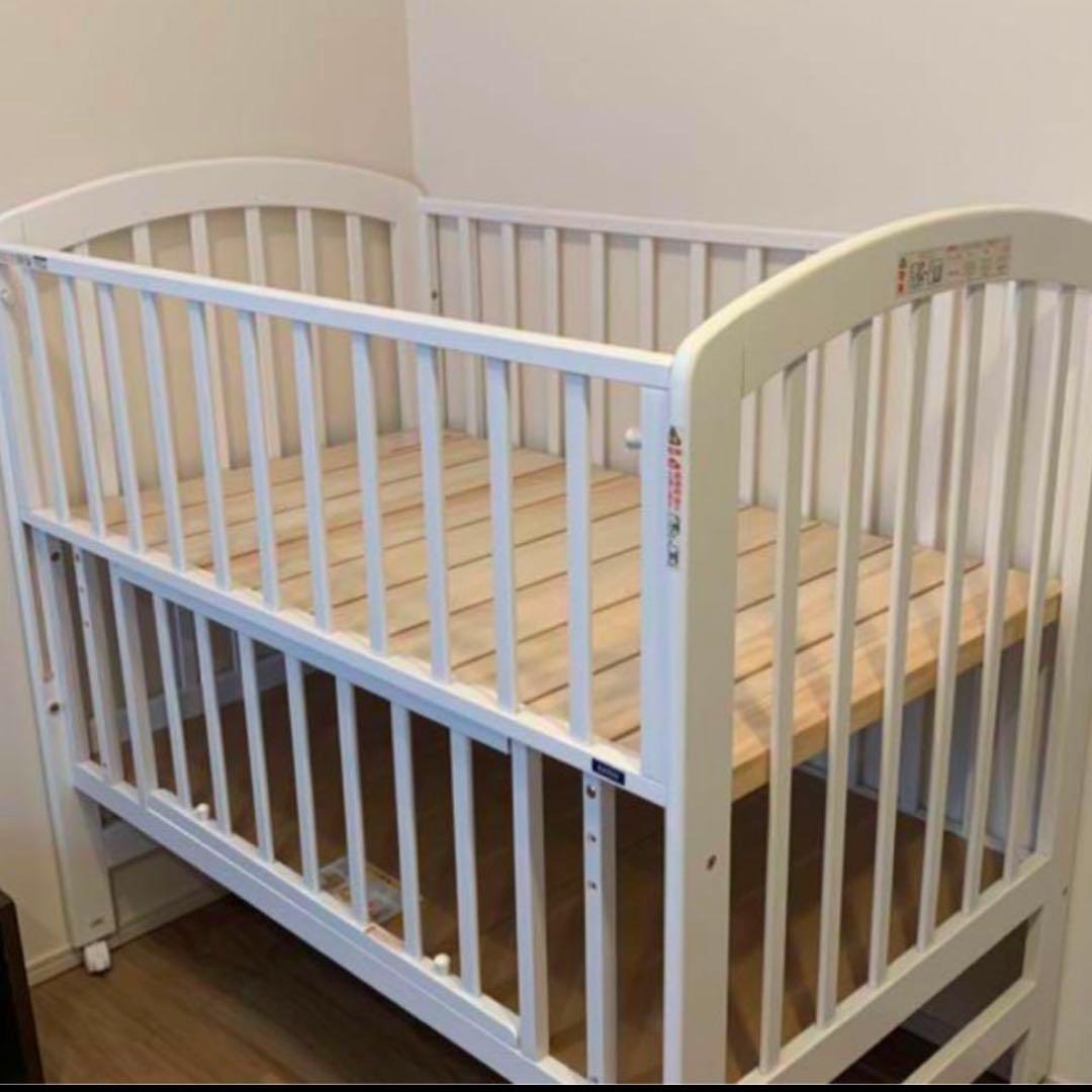 KATOJI ベビーベッド ホワイト 120x70cm