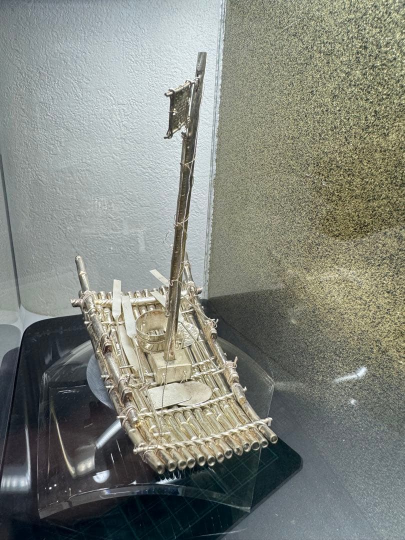 銀製 ヨット 置物 帆船モチーフ ケース付き