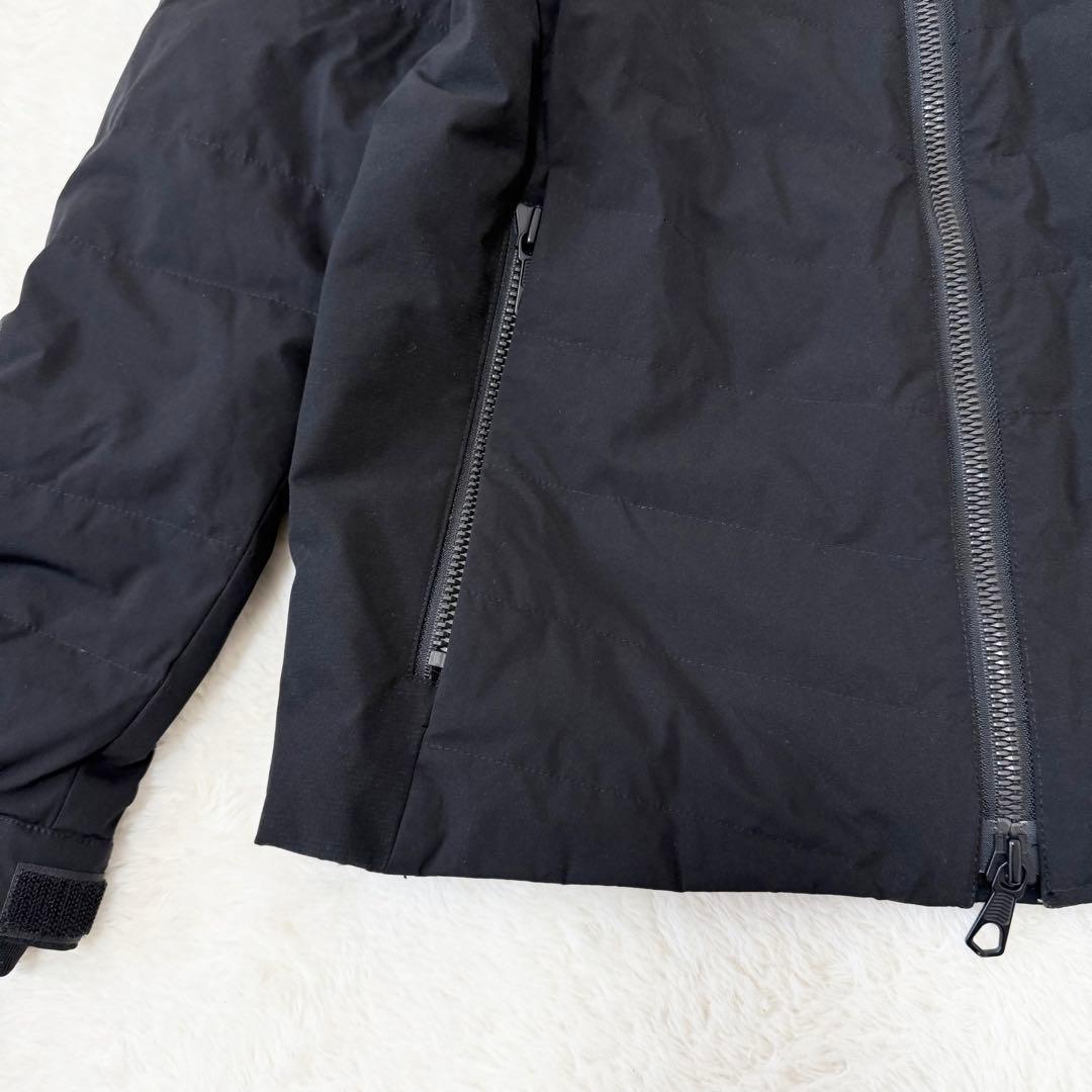 ナノユニバース シェルダウン 西川ダウン ノーカラー S ブラック 未使用級