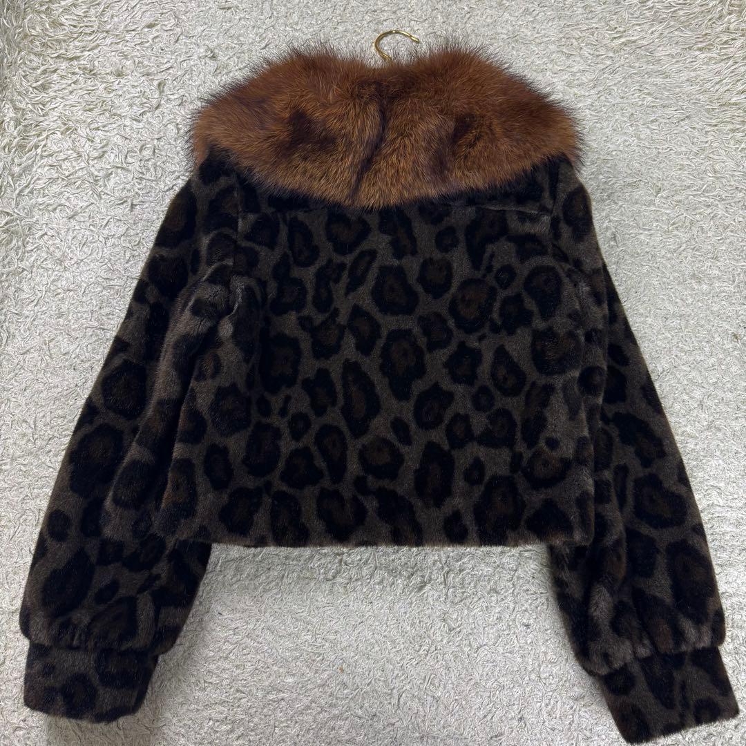 ドゥーズィエムクラス ファージャケット フィッシャー riri社 レオパード