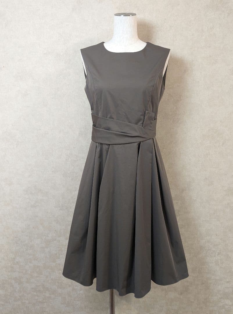 フォクシーニューヨーク ノースリーブワンピース グログランブーケ FOXEY