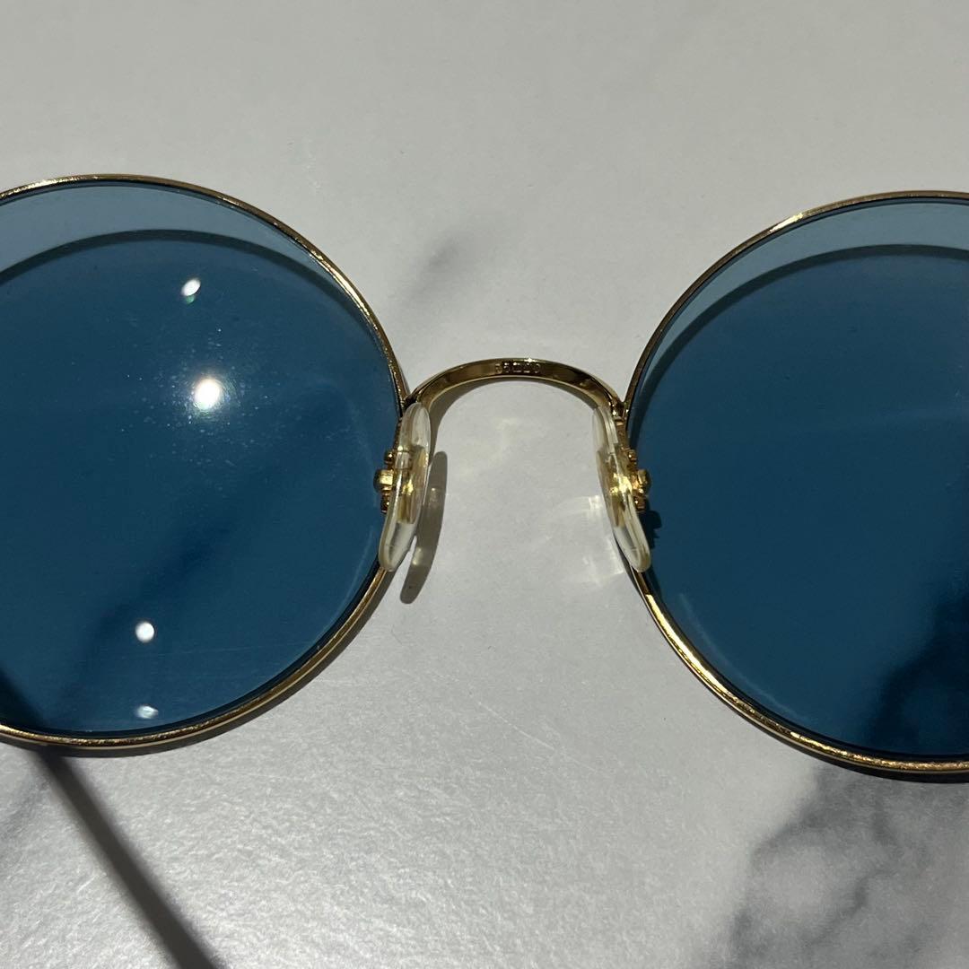 Ray-Ban レイバン サングラス ブルー ゴールドフレーム RB3592