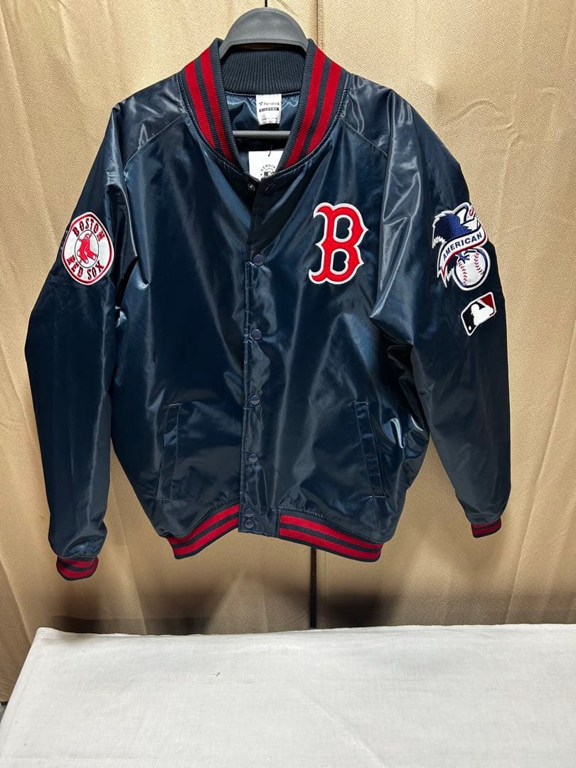 Fanatics レッドソックス スタジャン 中綿 サテン ジャケット XL