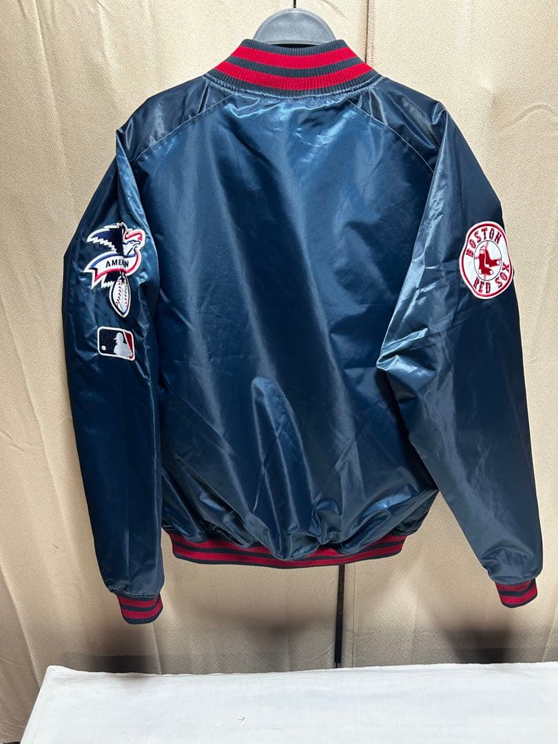 Fanatics レッドソックス スタジャン 中綿 サテン ジャケット XL