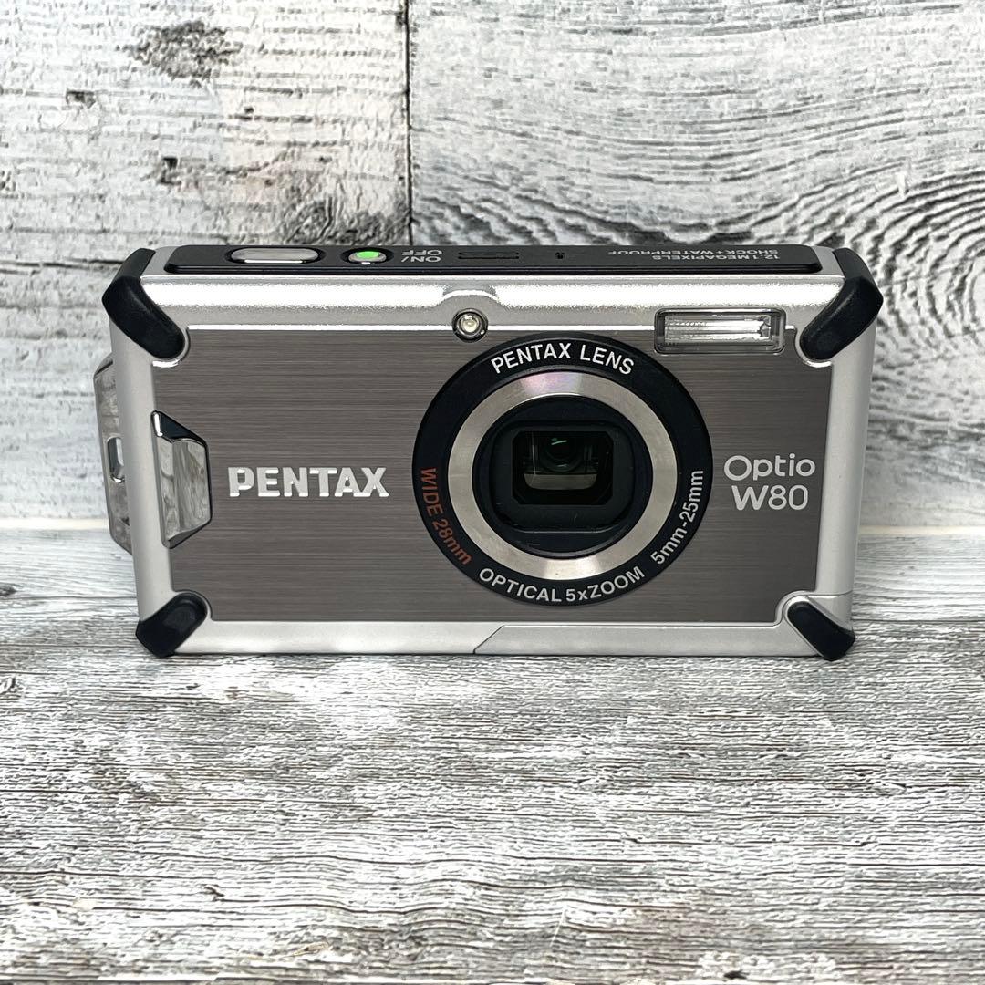 【極美品】PENTAX 防水デジタルカメラ OPTIO (オプティオ) W80