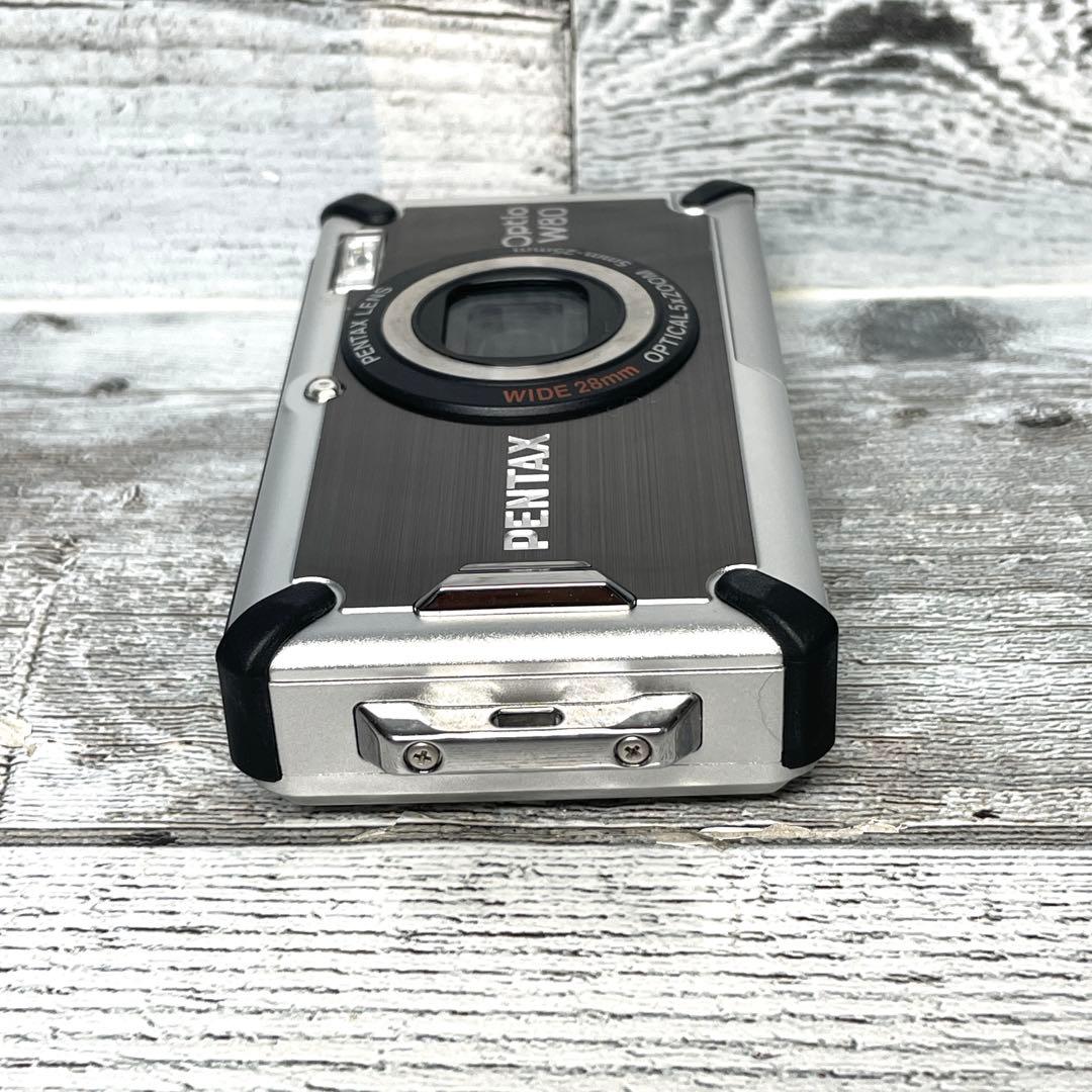 【極美品】PENTAX 防水デジタルカメラ OPTIO (オプティオ) W80