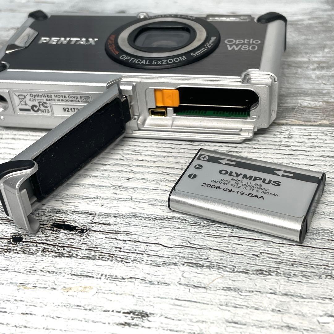 【極美品】PENTAX 防水デジタルカメラ OPTIO (オプティオ) W80