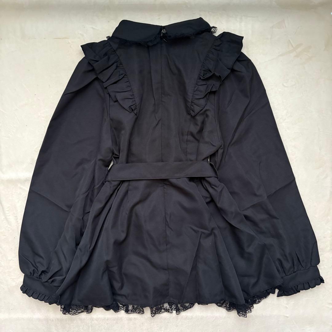 地雷 パルエルフィー メイド フリル リボン 十字架 ベルト セットアップ