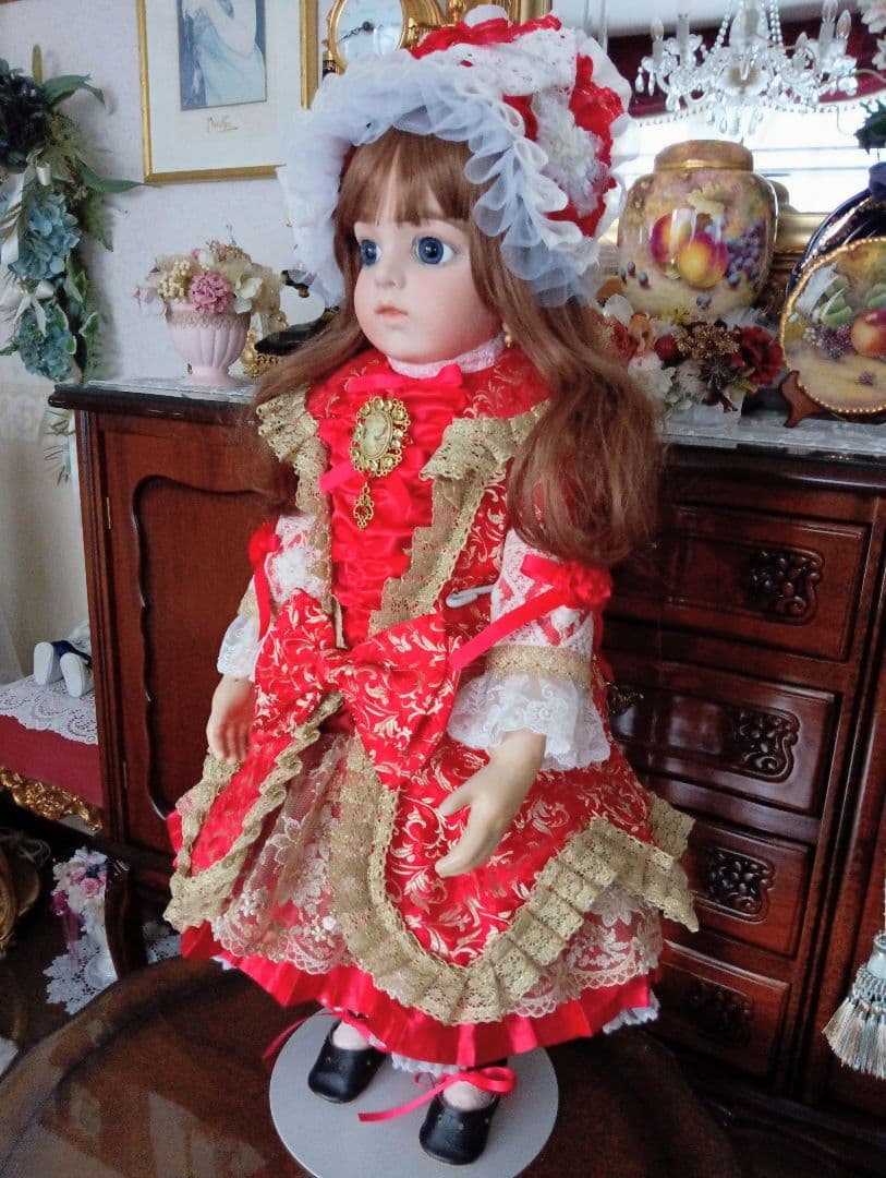 マルタ　ビスクドール❤️一足早いX'mas　大きな青い瞳のBruを貴方に！