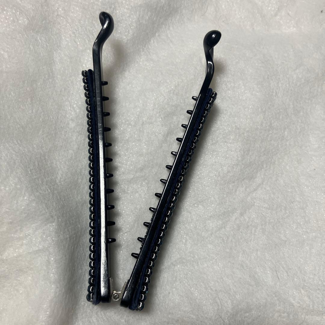 コンプレックスビズ　バナナクリップ　ネイビー　　大サイズ