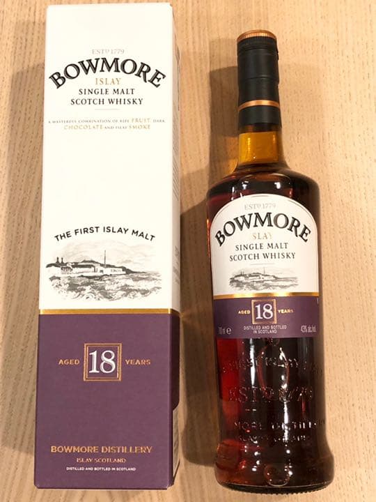 ボウモア 18年 旧ラベル　終売品