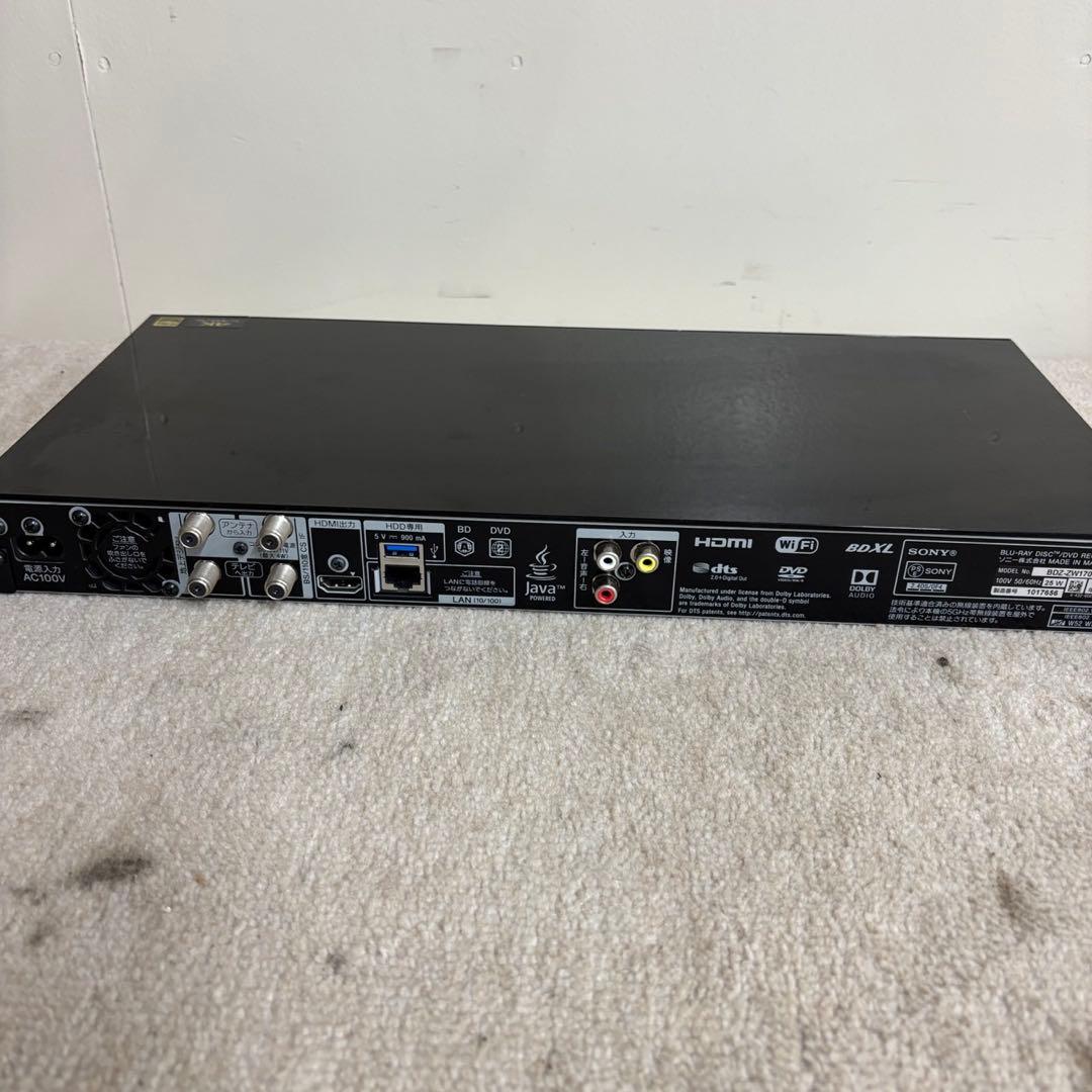 951　ブルーレイレコーダー　SONY　1TB　2番組同時録画　外付HDD対応