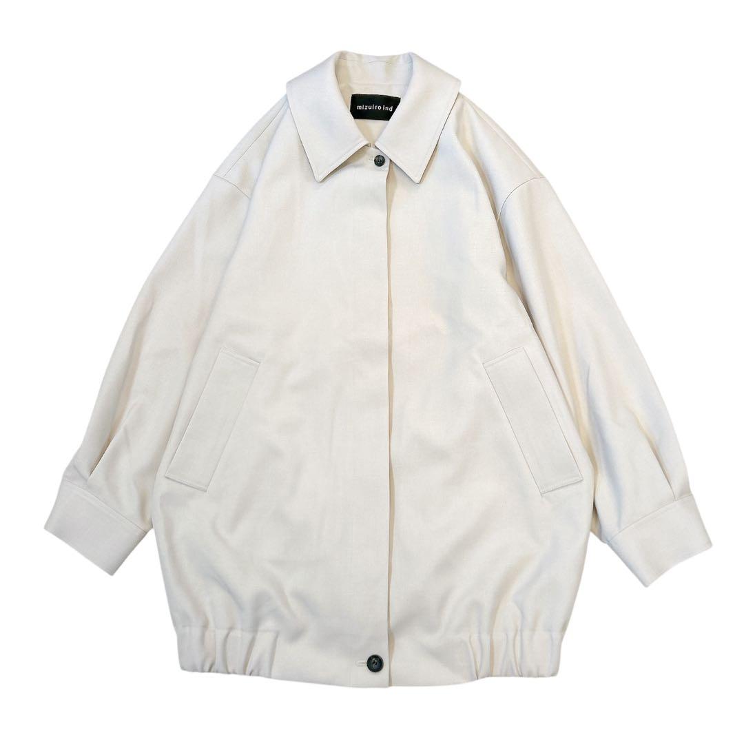 極美品 ミズイロインド ブルゾン ハリントンジャケット オーバーサイズ
