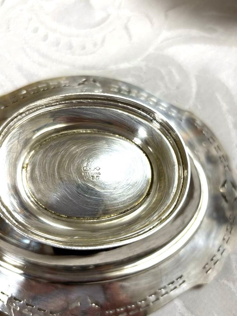 純銀 Sterling silver スターリングシルバー　ピアスドバスケット