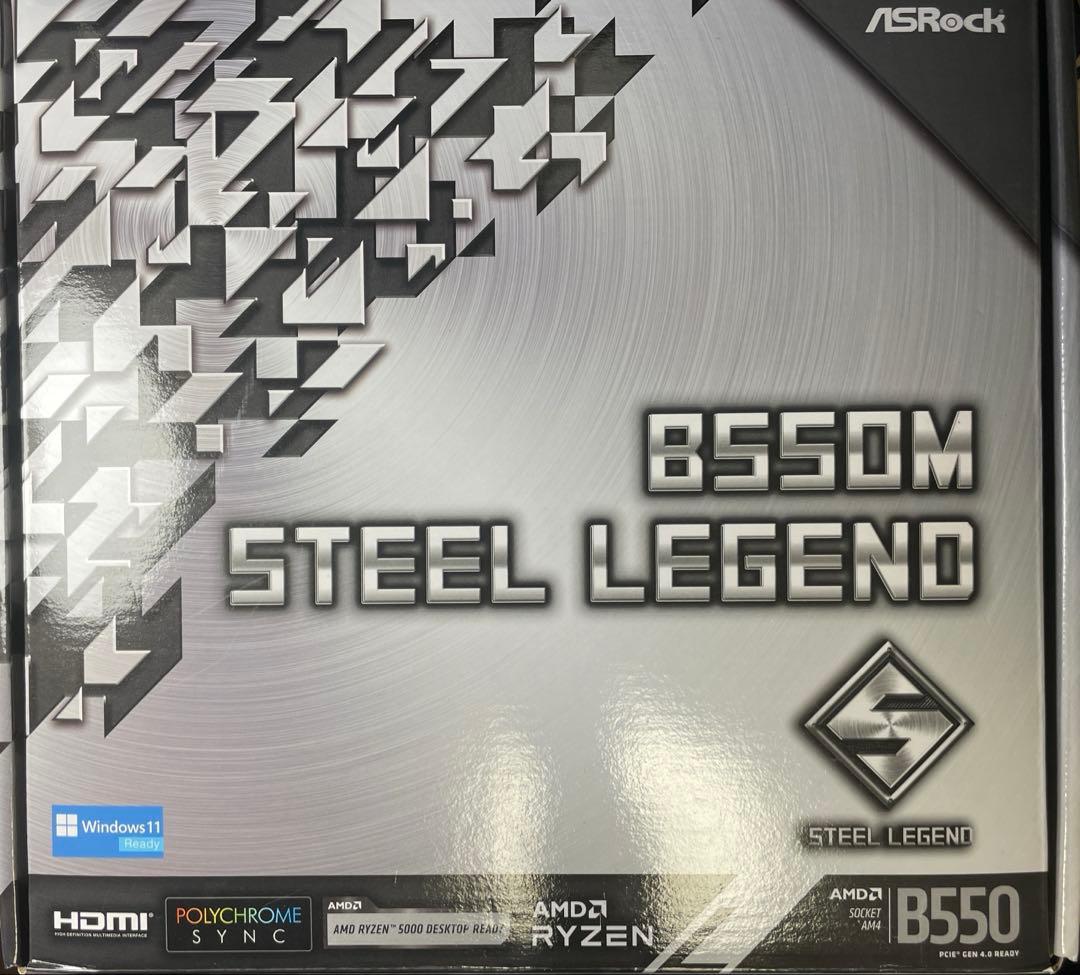 ぺ*き様 ASRock B550M STEEL LEGEND AM4 マザーボー