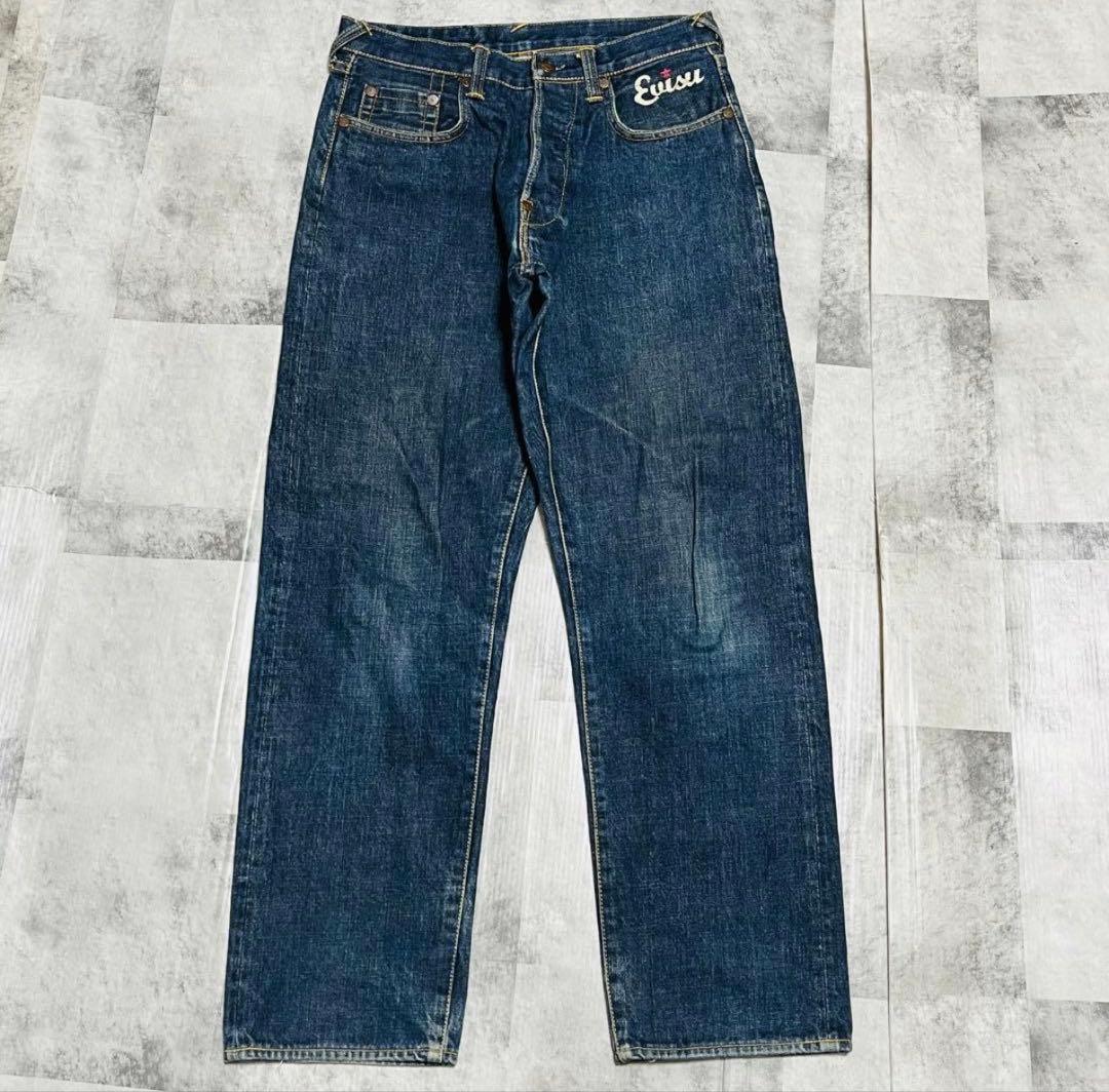 【希少】美品⭐️ EVISU デニムパンツ　20周年　豪華刺繍　エヴィス　エビス