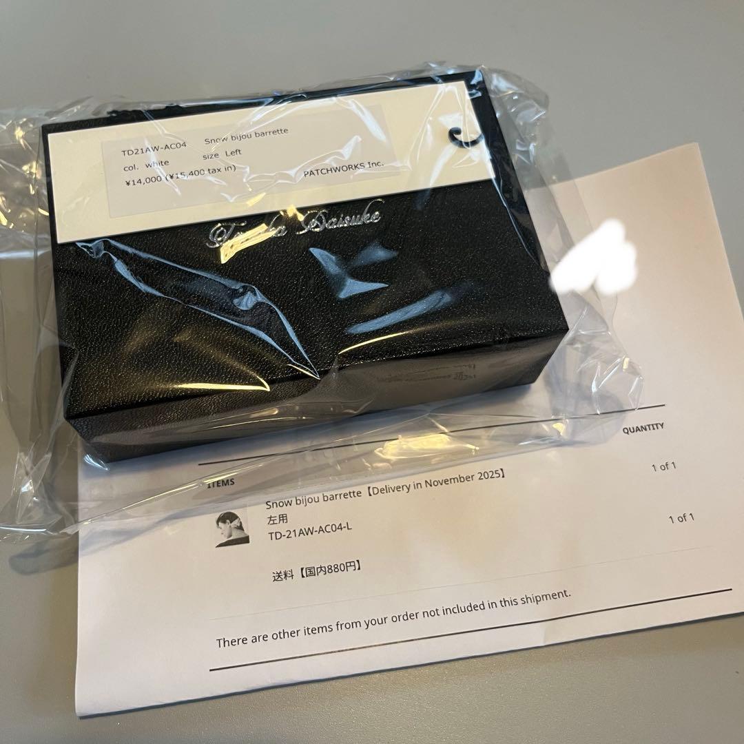 tanakadaisuke  bijou barrette【左用】