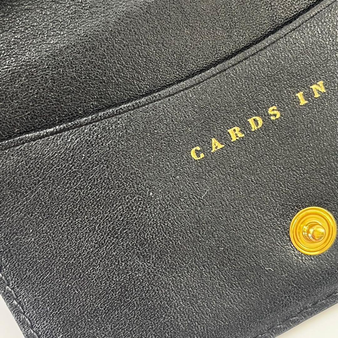 美品　Anya Hindmarch 黒 名刺入れ