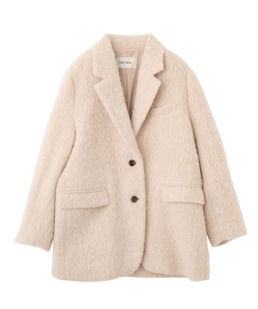 COCODEAL ココディール ウールシャギージャケットサイズ1