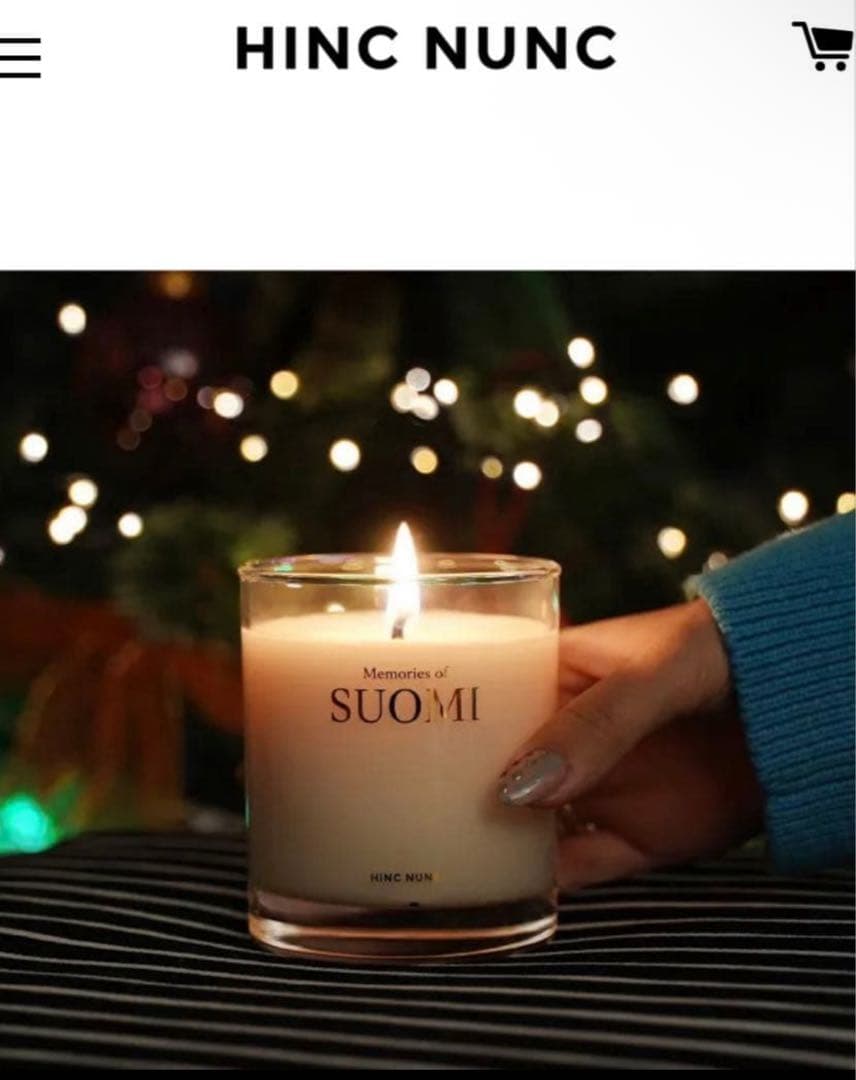 新品未使用 HINC NUNC Memories of SUOMI キャンドル