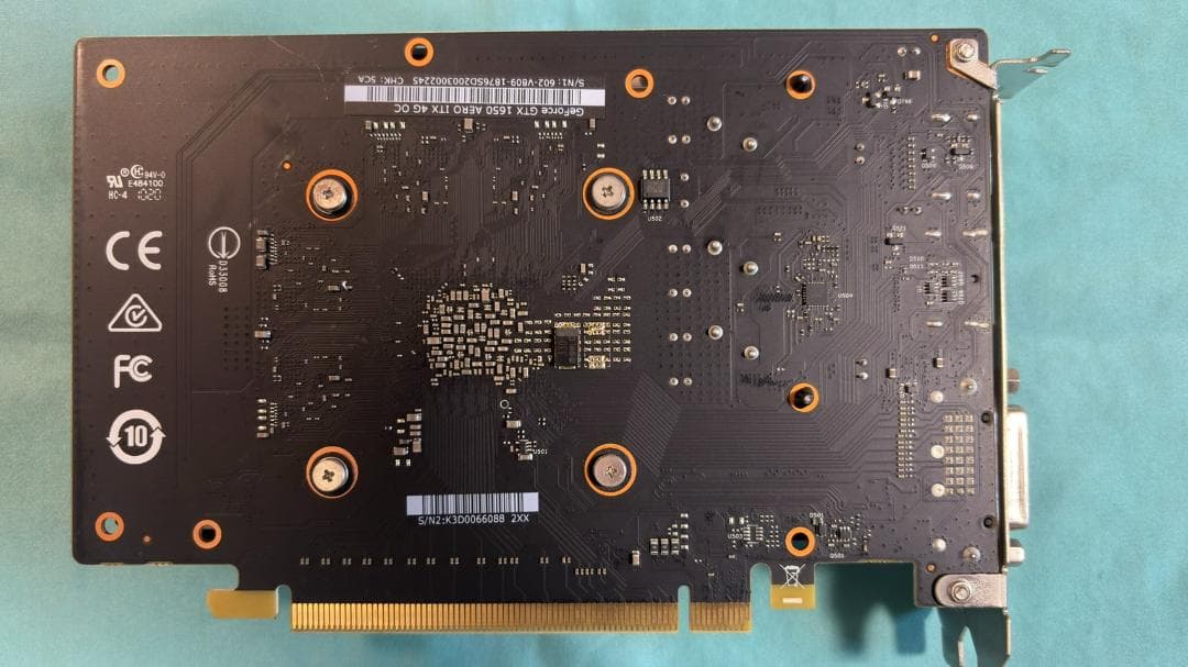 【補助電源不要】GeForce GTX1650 4GB