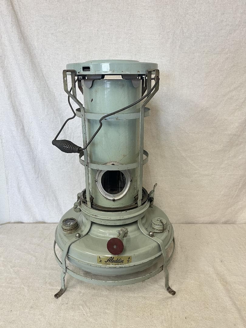 超希少【Aladdin】 アラジン ブルーフレーム１６型 赤ハンドル 箱付き