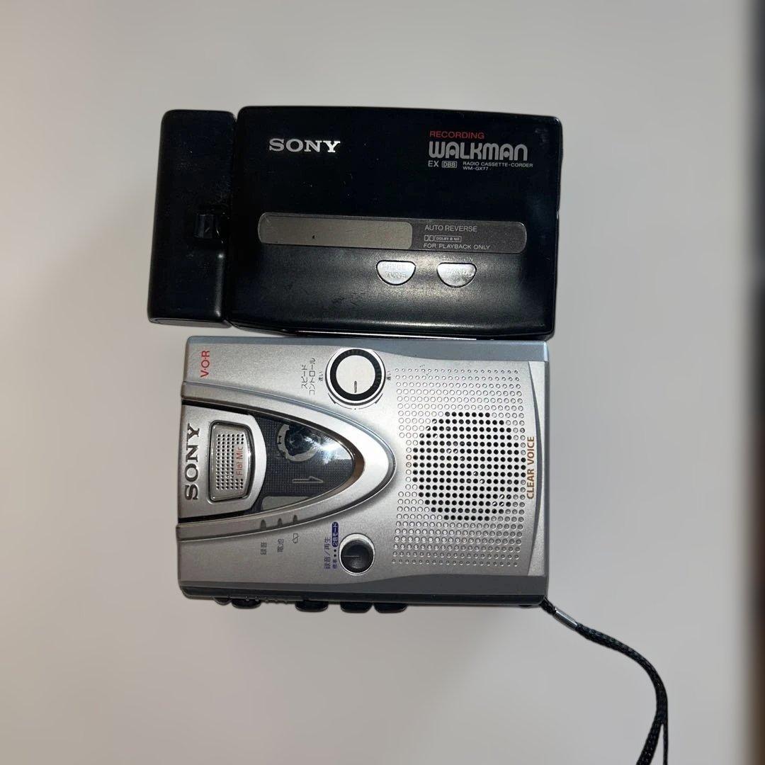 SONY WM-GX77 カセットプレーヤー 2点セット　 録音機能付き