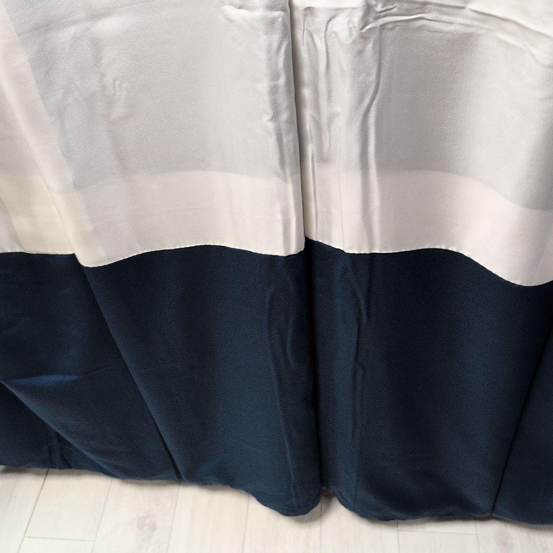 おかぁしゃ〜ん様[和田光正伝統工芸士]叙勲受章者、濃ブルー系付下げ逸品バジックガ