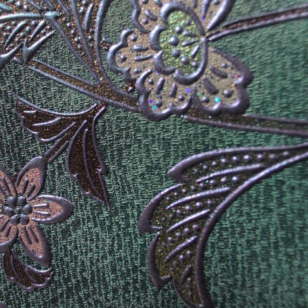 おかぁしゃ〜ん様[和田光正伝統工芸士]叙勲受章者、濃ブルー系付下げ逸品バジックガ