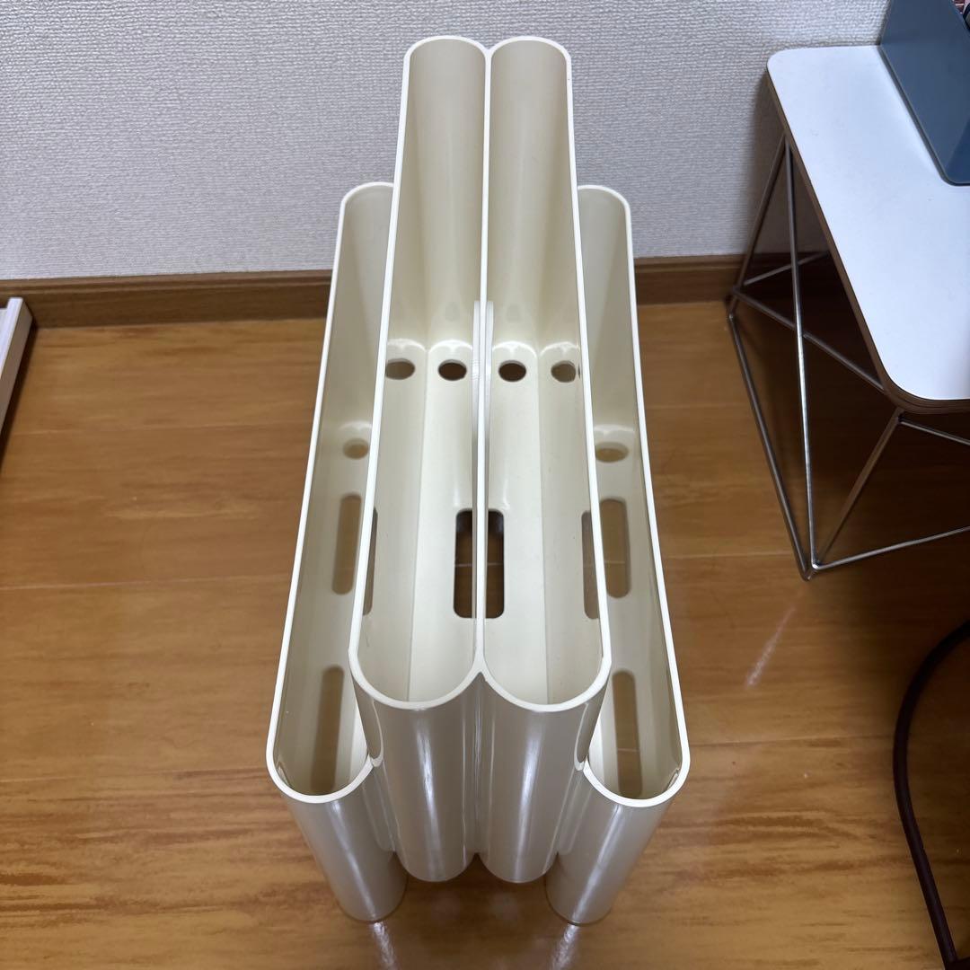 【期間限定値下げ中】Kartell風　ホワイト マガジンラック