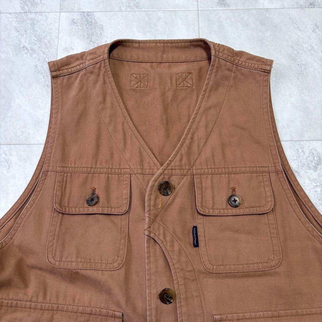 【名品】WILLIS& ハーフムーンポケットベスト ハンティング