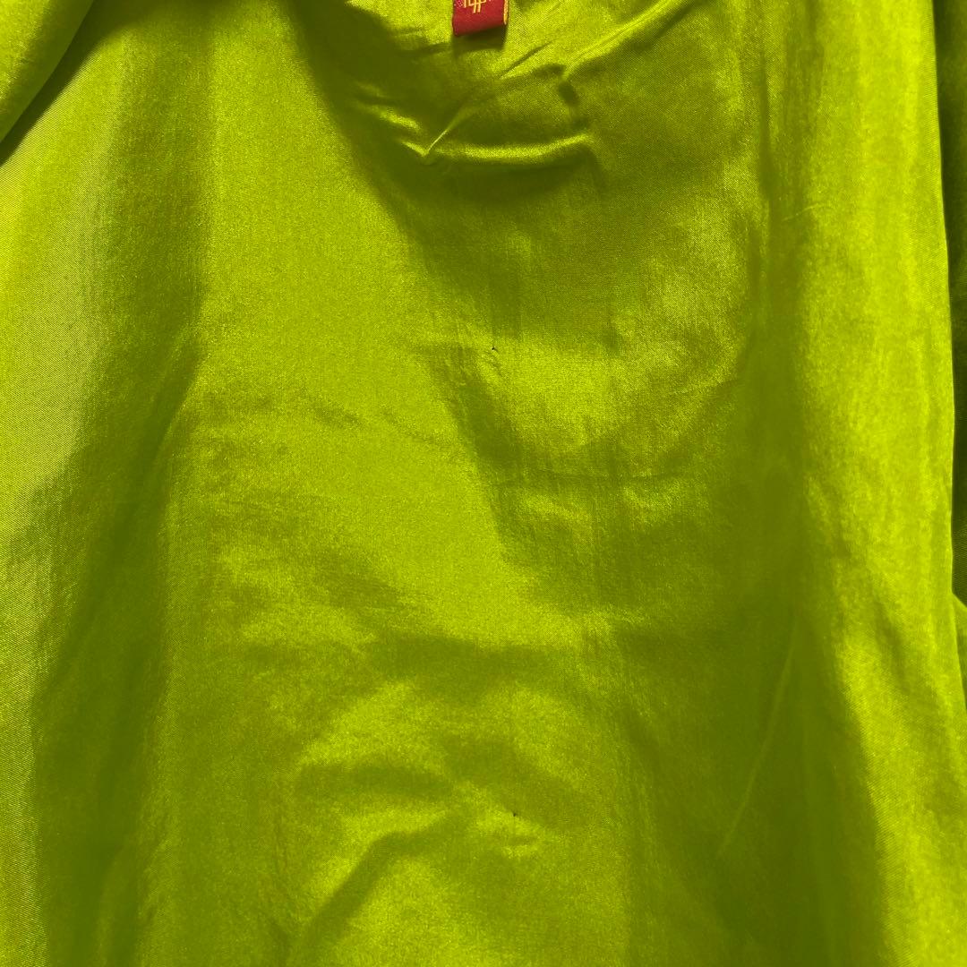 シャンハイタン 上海灘 チャイナ シャツ シルクシャツ M 黒 カンフー 太極拳