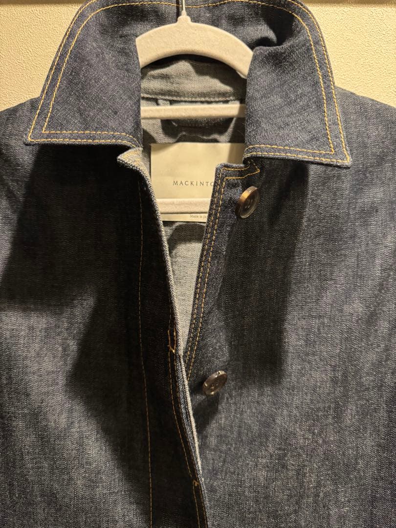 【お値下げ】　⭐️極美品⭐️ 春物　MACKINTOSH デニムステンカラーコート