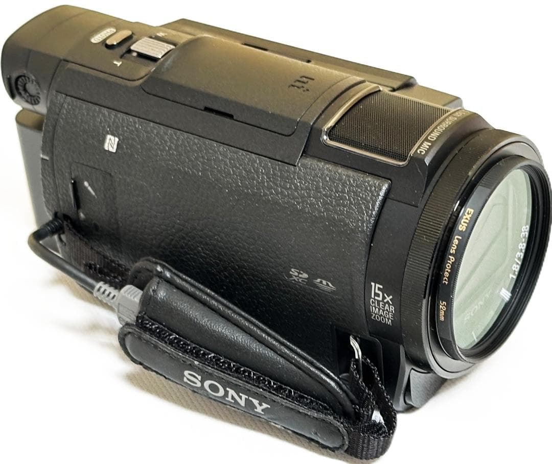 ＜動作品＞SONY FDR-AX35 4Kビデオカメラ 充電器レンズガードなど付