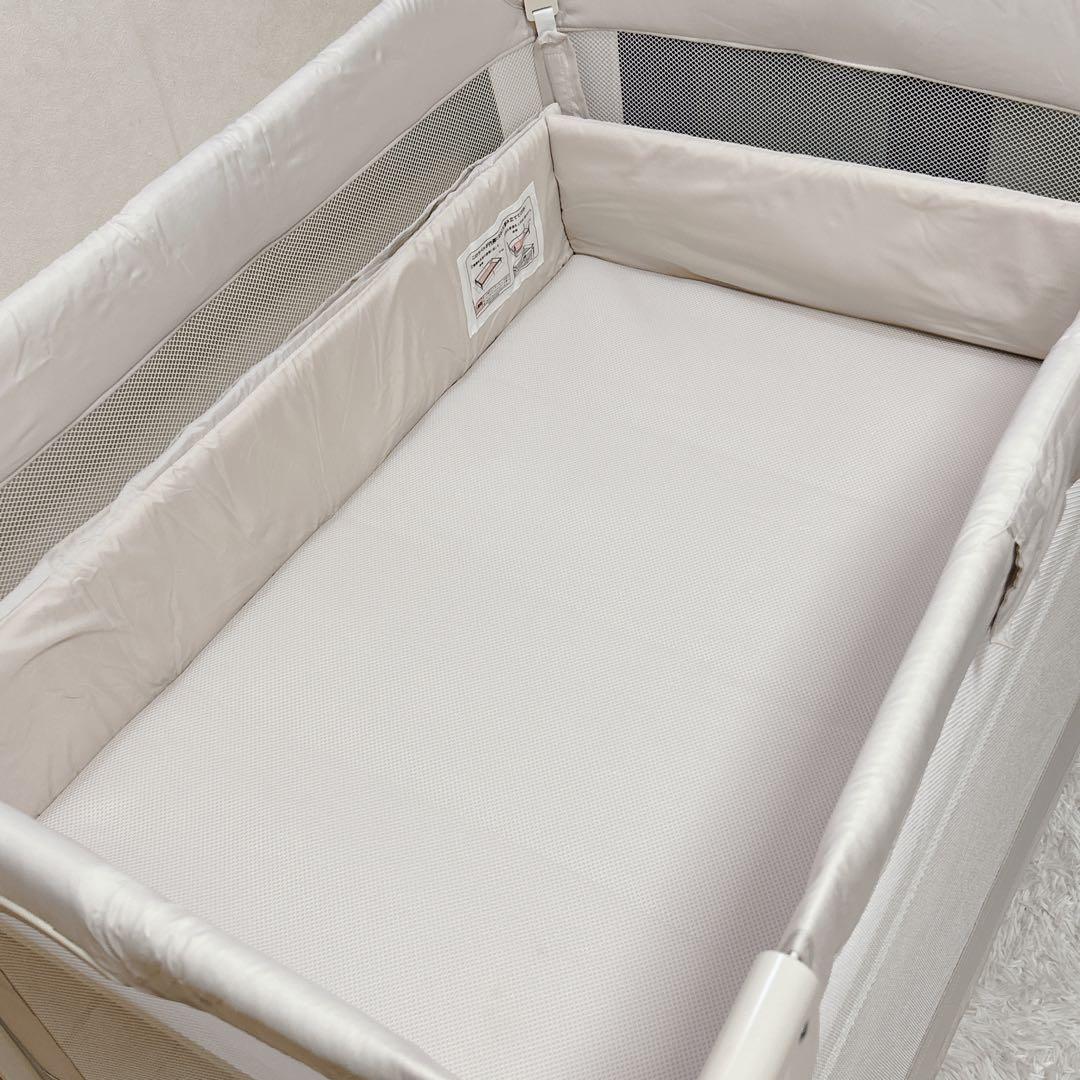 【美品】Aprica アップリカ ココネルエアー ベビーベッド 折りたたみ